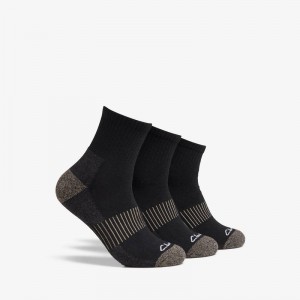 Clarks 3 Pack Ankle Sport Sock Black | CLKS-84194