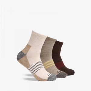 Clarks 3 Pack Ankle Sport Sock Brown | CLKS-84195
