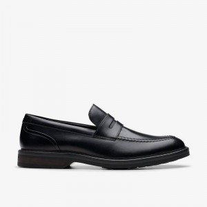Clarks Aldwin Step Black Leather | CLKS-84265