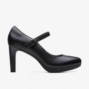 Clarks Ambyr Shine Black Leather | CLKS-85246