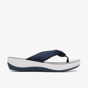 Clarks Arla Glison Blue Fabric | CLKS-84712