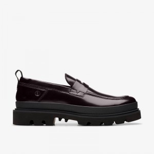 Clarks Badell Easy Dark Burgundy Leather | CLKS-84291