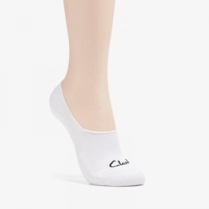 Clarks Basic Liner Sock White | CLKS-84653