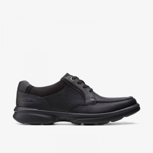 Clarks Bradley Vibe Black Tumbled Leather | CLKS-84327