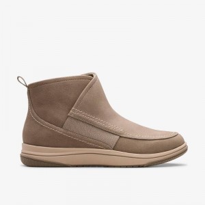 Clarks Breeze Cora Dark Taupe | CLKS-85466
