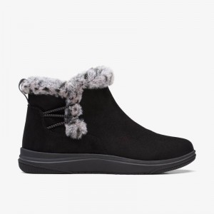 Clarks Breeze Fur Black | CLKS-85469