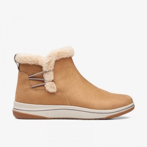 Clarks Breeze Fur Tan | CLKS-85470