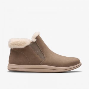Clarks Breeze Twist Dark Taupe | CLKS-85558