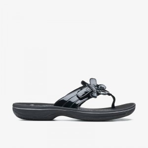 Clarks Brinkley Flora Black Patent | CLKS-84913