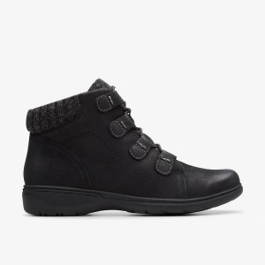 Clarks Carleigh Jade Black Nubuck | CLKS-85595
