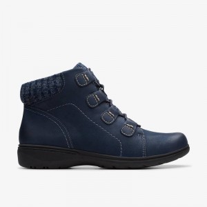 Clarks Carleigh Jade Navy Nubuck | CLKS-85596