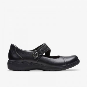 Clarks Carleigh Jane Black Leather | CLKS-84786