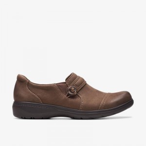 Clarks Carleigh Pearl Taupe Nubuck | CLKS-84797