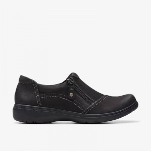 Clarks Carleigh Ray Black Nubuck | CLKS-84892