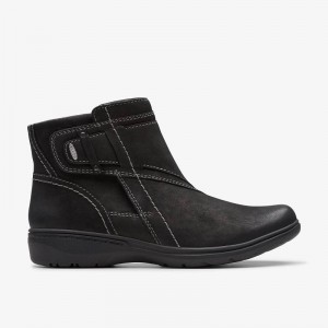 Clarks Carleigh Style Black Nubuck | CLKS-85543