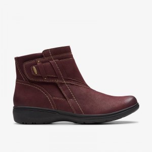 Clarks Carleigh Style Wine Nubuck | CLKS-85542