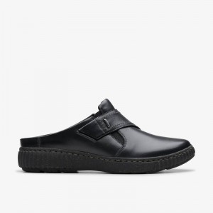 Clarks Caroline Bay Black Leather | CLKS-84754