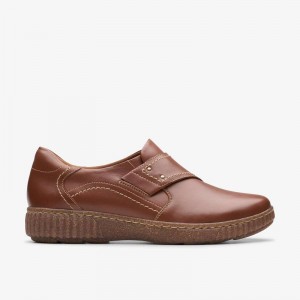 Clarks Caroline Dalia Tan Leather | CLKS-84788