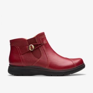 Clarks Certina Joy Red Leather | CLKS-85477