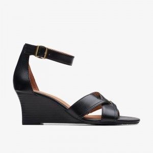 Clarks Cielo Charm Black Leather | CLKS-84978