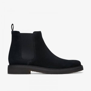 Clarks Clarkdale Easy Black Suede | CLKS-84387