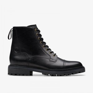 Clarks Clarkridge Hi Black Leather | CLKS-84554