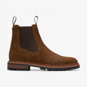 Clarks Clarkridge Top Brown Suede | CLKS-84556