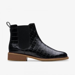 Clarks Cologne Arlo 2 Black Crocodile | CLKS-85445