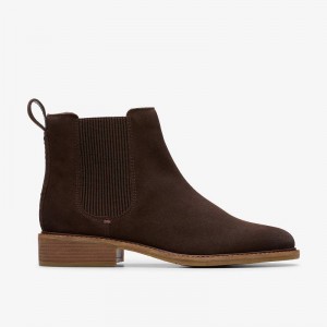 Clarks Cologne Arlo 2 Dark Brown Suede | CLKS-85443