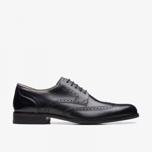 Clarks Craft Arlo Limit Black Leather | CLKS-84404