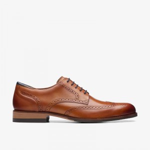 Clarks Craft Arlo Limit Tan Leather | CLKS-84405