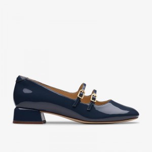 Clarks Daiss30 Shine Navy Patent | CLKS-85239