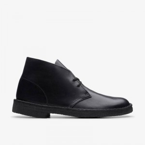 Clarks Desert Boot Black Polished | CLKS-84570