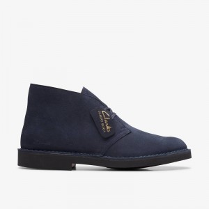 Clarks Desert Boot Evo Navy Suede | CLKS-84371