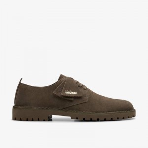 Clarks Desert Rock Lo Mole Grey Suede | CLKS-84338