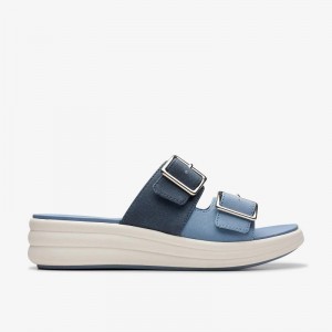 Clarks Drift Buckle Denim Combination | CLKS-84701