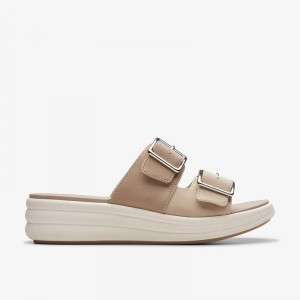 Clarks Drift Buckle Sand Combination | CLKS-84702