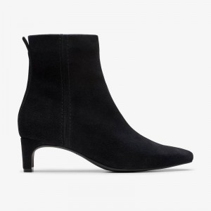 Clarks Edina Up Black Suede | CLKS-85578