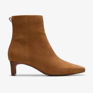 Clarks Edina Up Tan Suede | CLKS-85576