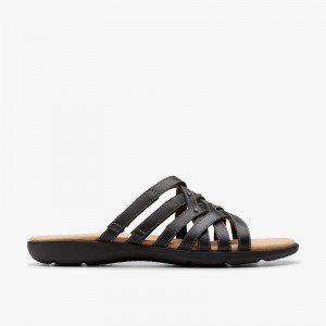 Clarks Elizabelle Rio Black Leather | CLKS-84965