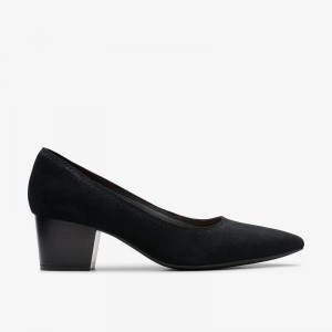 Clarks Ellanie Hope Black Suede | CLKS-85225