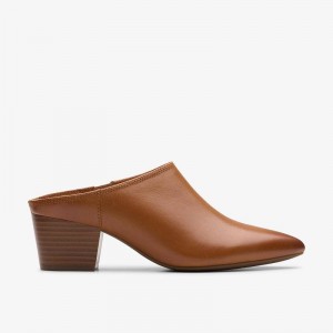 Clarks Ellanie Pace Tan Leather | CLKS-84770