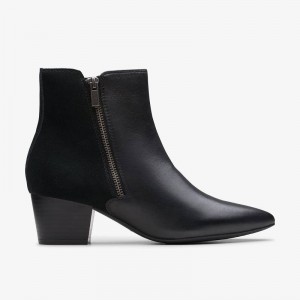 Clarks Ellanie Vibe Black Leather | CLKS-85463