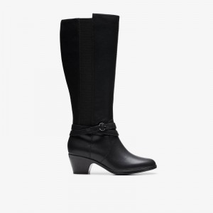 Clarks Emily2 Dream Black Leather | CLKS-85535
