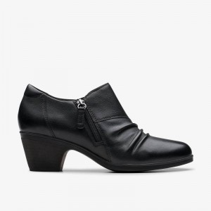 Clarks Emily 2 Braley Black Leather | CLKS-85244