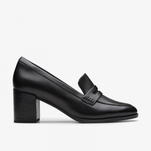 Clarks Freva55 Edge Black Leather | CLKS-85251