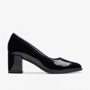 Clarks Freva 55 Court Black Patent | CLKS-85202