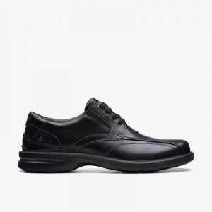 Clarks Gessler Lace Black Leather | CLKS-84352