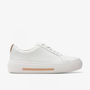 Clarks Hollyhock Walk Off White Leather | CLKS-85143