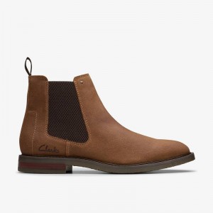 Clarks Jaxen Easy Cola Suede | CLKS-84392
